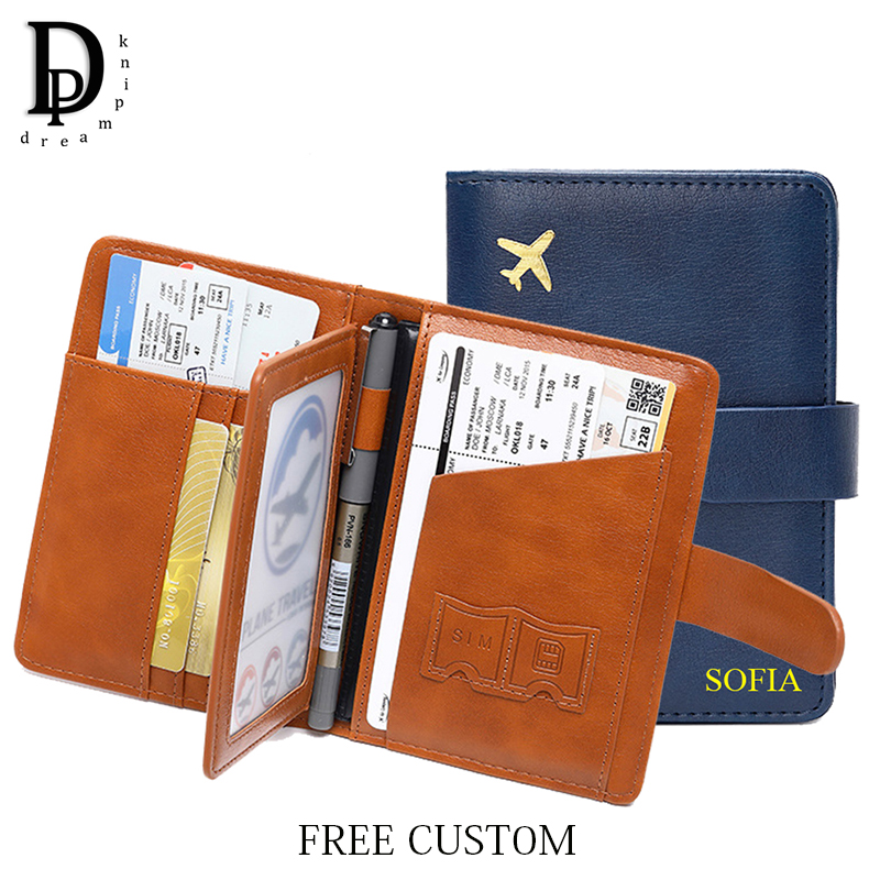 Men'S Accessories Travel Bag - Özel Harfler Seyahat Pasaport Cüzdan Moda