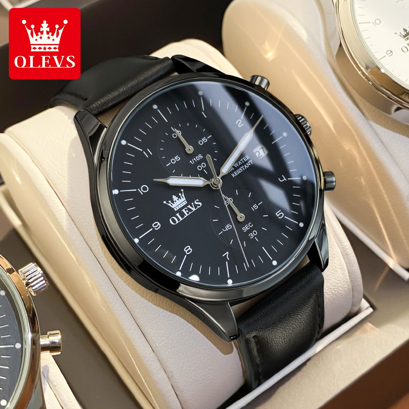 Men'S Accessories Leather - OLEVS 2880 Günlük Moda Erkek Saati