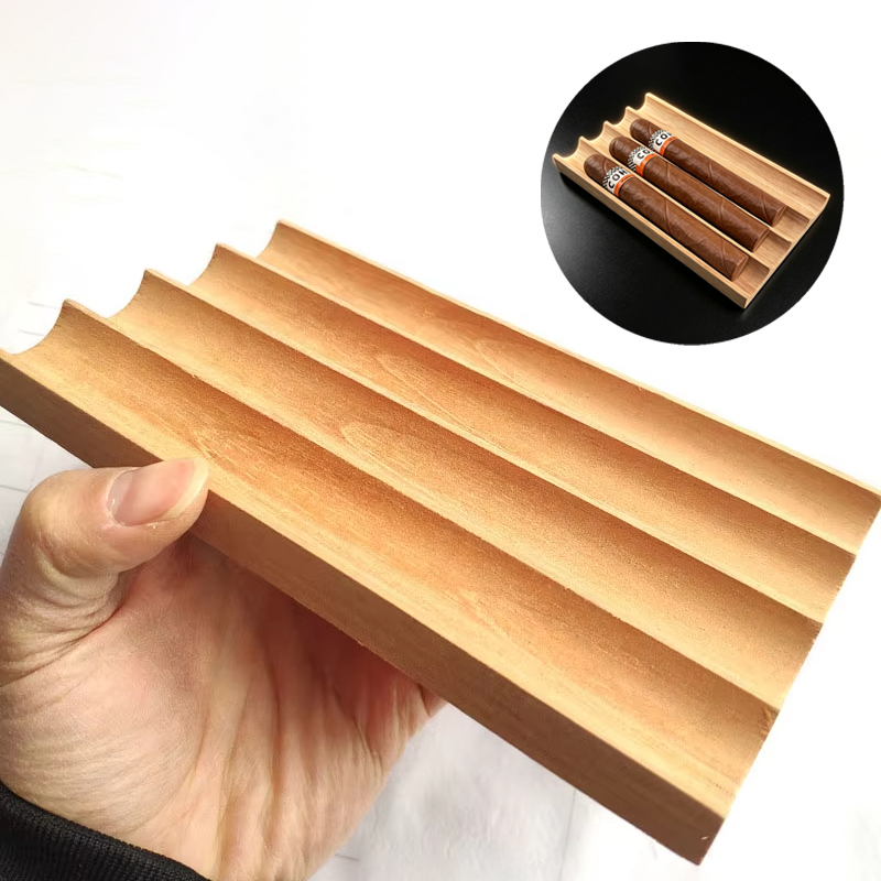 4 Yuvalı Ahşap Puro Tepsisi, D - Men'S Accessories Organizer Tray incelemesi ve fiyatı