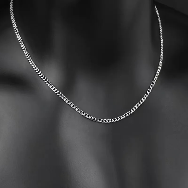 B&C Basit Titanyum Küba Zincir - Men Accessories Chain incelemesi ve fiyatı