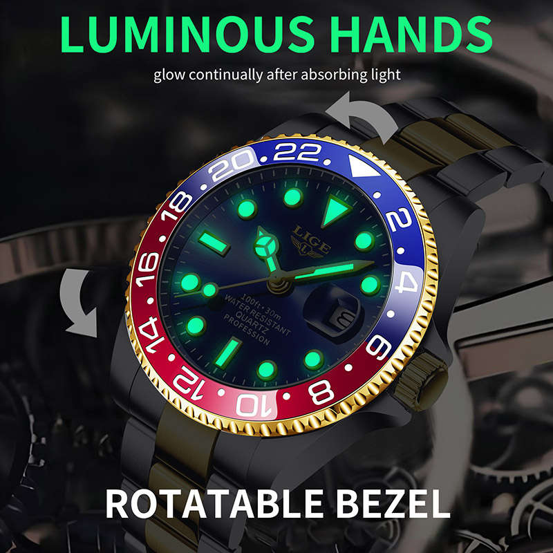 LIGE 2025 yepyeni erkek saati  - Men'S Accessories Luxury Brands incelemesi ve fiyatı
