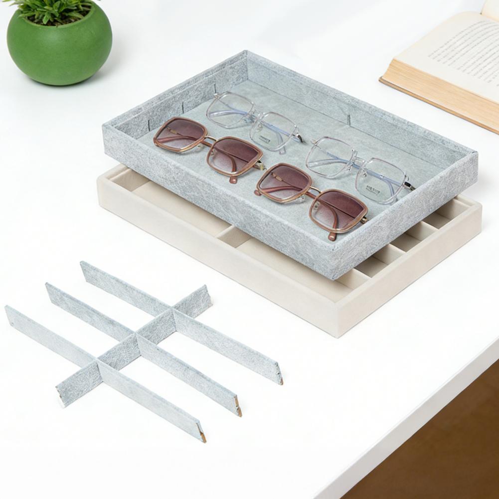 8 Bölmeli Kadife Gözlük Tutucu - Men'S Accessories Organizer Tray incelemesi ve fiyatı