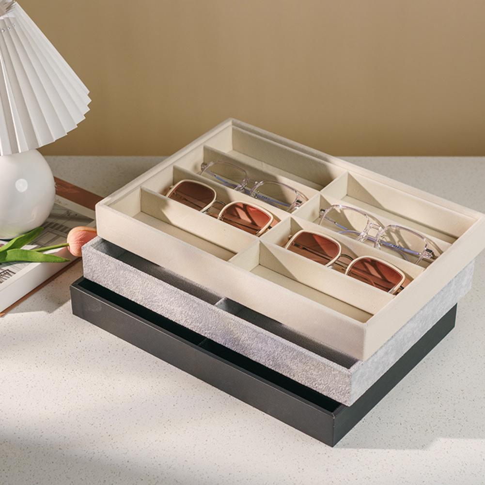 8 Bölmeli Kadife Gözlük Tutucu - Men'S Accessories Organizer Tray incelemesi ve fiyatı