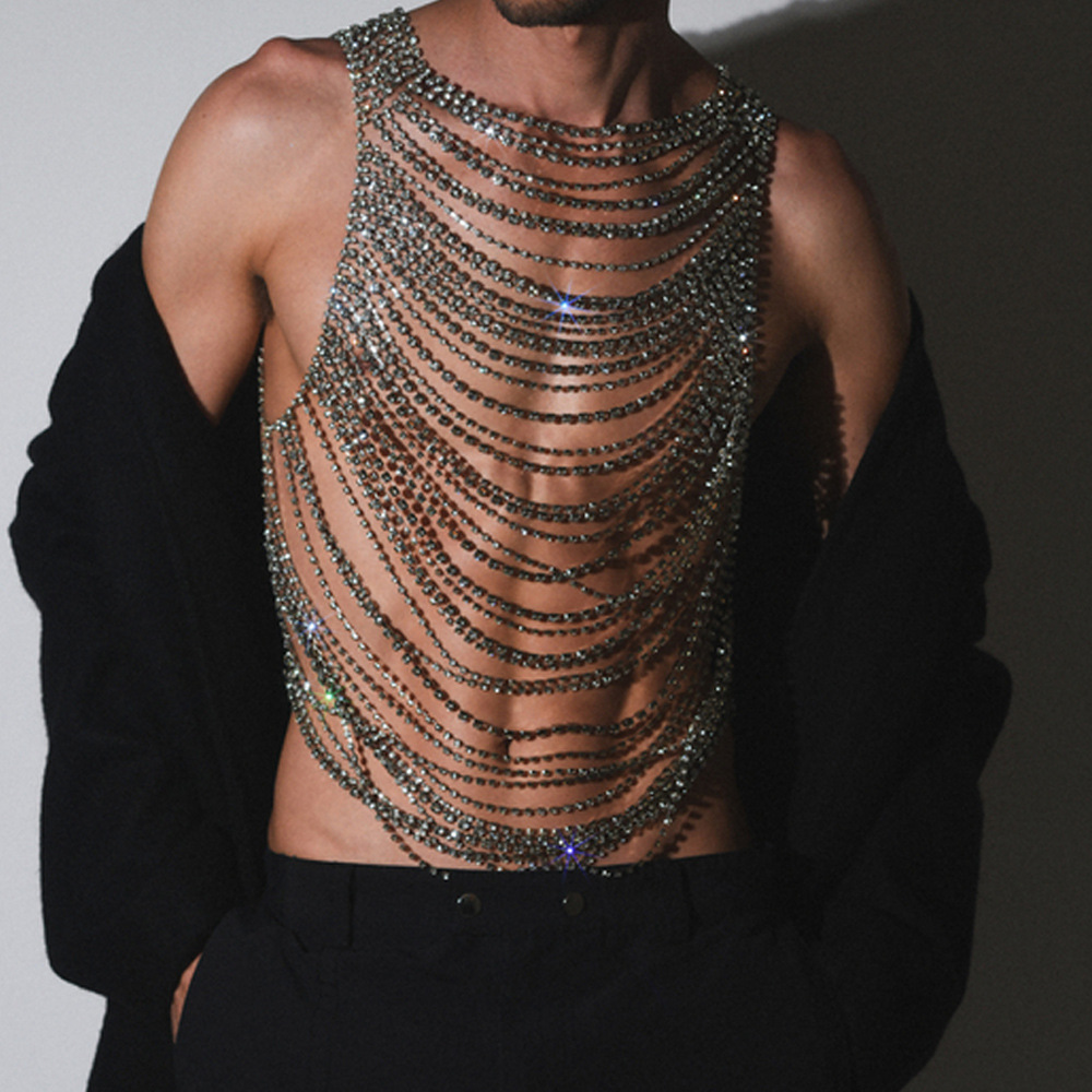 Moda Lüks Bling Erkek Kadın Vü - Men Accessories Chain incelemesi ve fiyatı